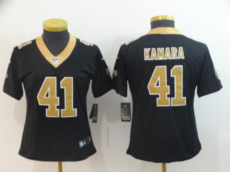 Alvin Kamara New Orleans Saints black Vapor jersey