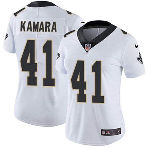 Alvin Kamara New Orleans Saints white Vapor jersey