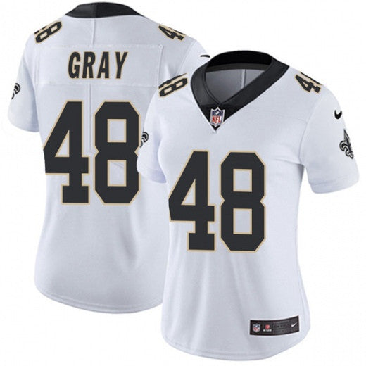 J.T. Gray New Orleans Saints white Vapor jersey