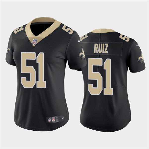 Cesar Ruiz New Orleans Saints black Vapor jersey