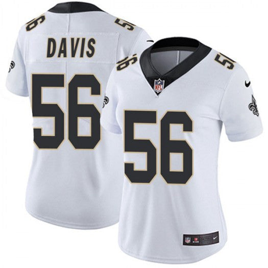Demario Davis New Orleans Saints white Vapor jersey