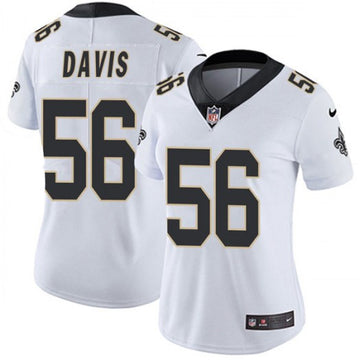 Demario Davis New Orleans Saints white Vapor jersey