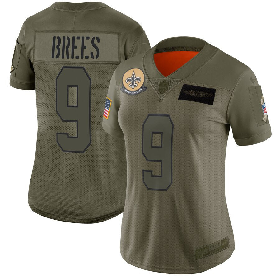 Drew Brees New Orleans Saints camo Salute To Service jersey