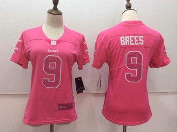 Drew Brees New Orleans Saints pink Limited jersey