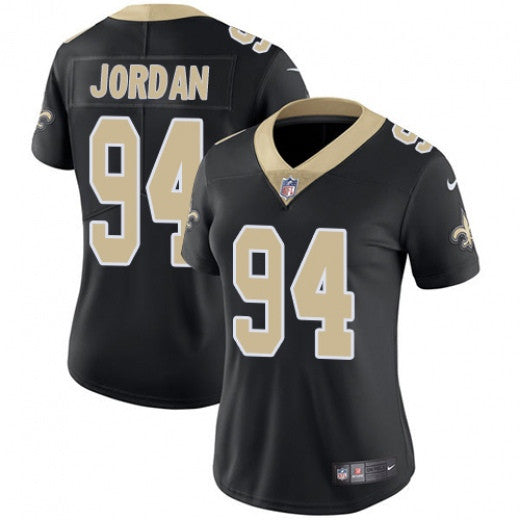 Cameron Jordan New Orleans Saints black Vapor jersey