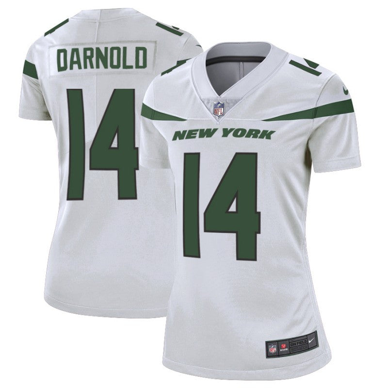 Sam Darnold New York Jets white Vapor jersey