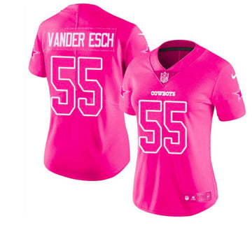 Vander Esch Dallas Cowboys pink Limited jersey