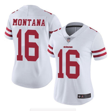 Joe Montana San Francisco 49ers white Vapor jersey