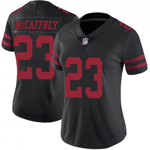 Christian McCaffrey San Francisco 49ers black Vapor jersey
