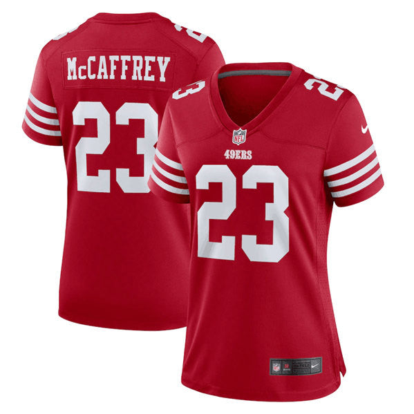 Christian McCaffrey San Francisco 49ers red Vapor jersey