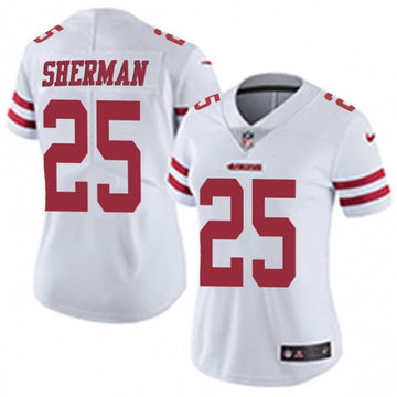 Richard Sherman San Francisco 49ers white Vapor jersey