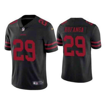 Talanoa Hufanga San Francisco 49ers black Vapor jersey