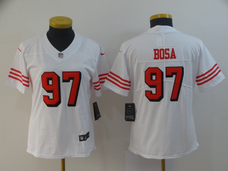 Nick Bosa New San Francisco 49ers white Vapor jersey