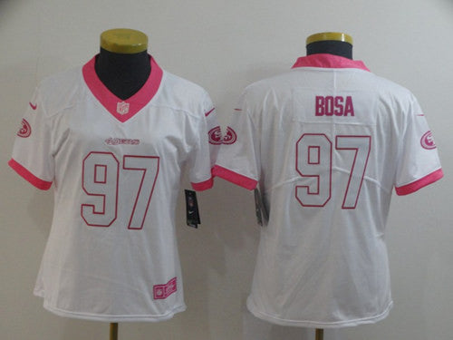 Nick Bosa San Francisco 49ers white Vapor jersey