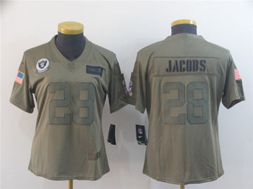 Josh Jacobs Las Vegas Raiders camo Salute To Service jersey