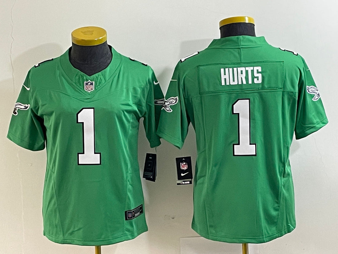 Jalen Hurts Philadelphia Eagles green jersey