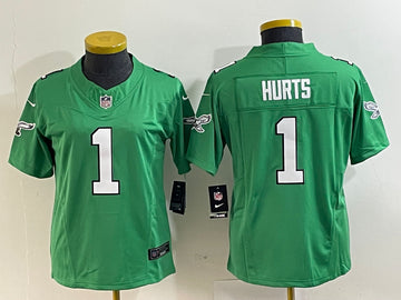 Jalen Hurts Philadelphia Eagles green jersey