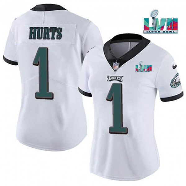 Jalen Hurts Philadelphia Eagles white Vapor jersey