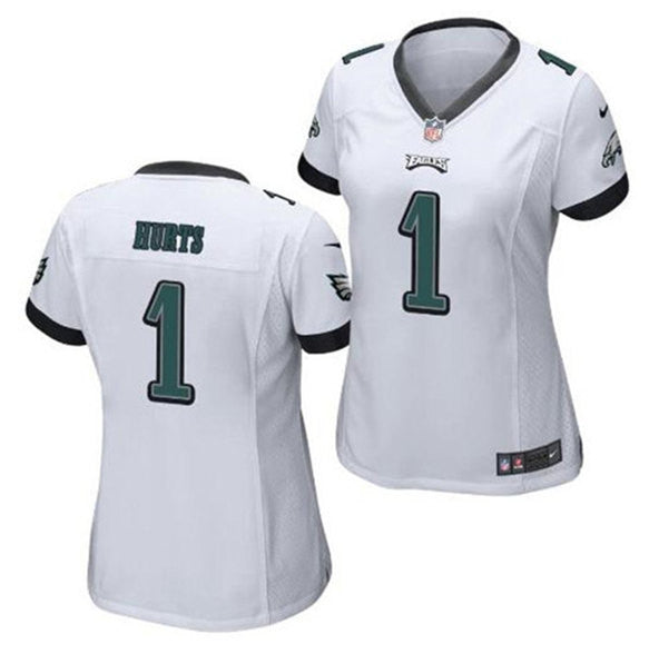 Jalen Hurts Philadelphia Eagles white Vapor jersey