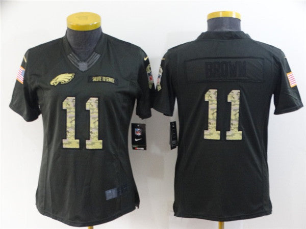 A. J Philadelphia Eagles brown Salute To Service jersey