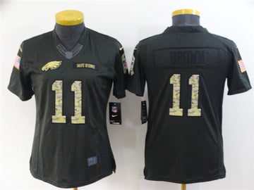 A. J Philadelphia Eagles brown Salute To Service jersey