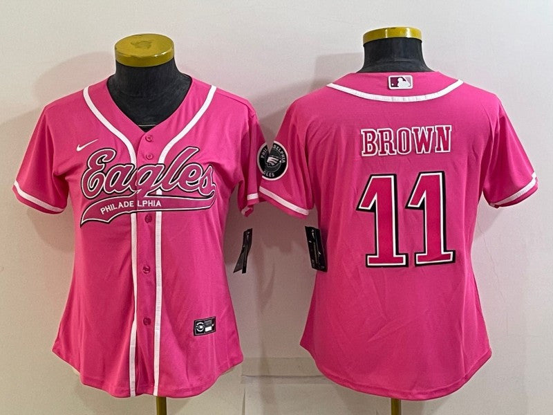 A. J Philadelphia Eagles brown jersey