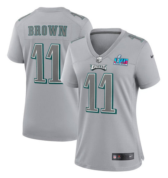 A.J. Brown Philadelphia Eagles gray Game jersey