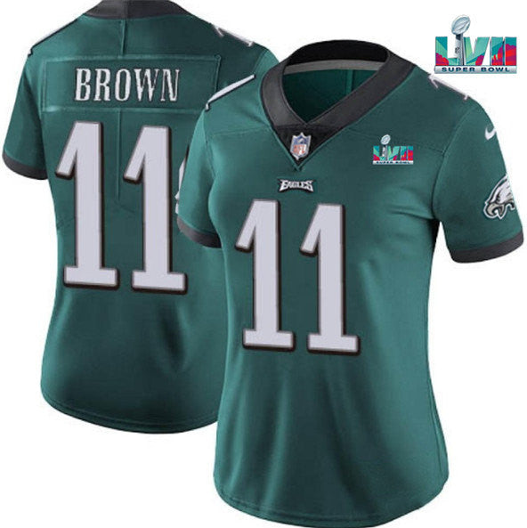 A.J. Brown Philadelphia Eagles green Vapor jersey
