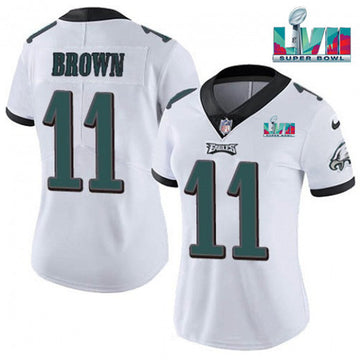 A.J. Brown Philadelphia Eagles white Vapor jersey