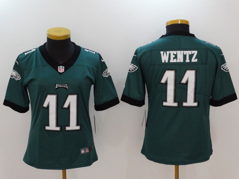 Carson Wentz Philadelphia Eagles green Vapor jersey