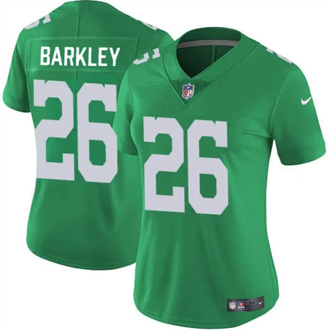 Saquon Barkley Philadelphia Eagles green Vapor jersey