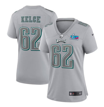Jason Kelce Philadelphia Eagles gray Game jersey