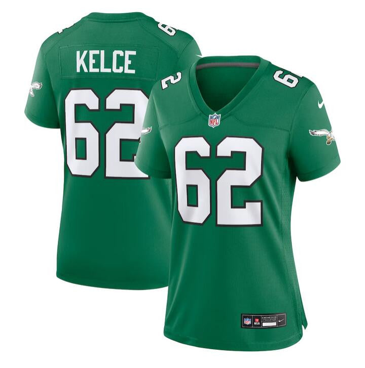 Jason Kelce Philadelphia Eagles green jersey