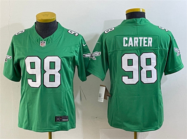 Jalen Carter Philadelphia Eagles green jersey