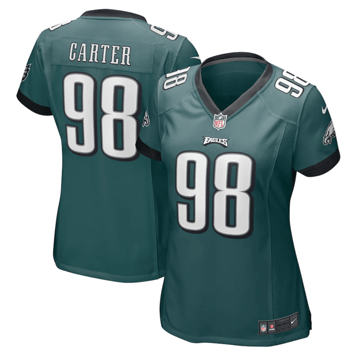Jalen Carter Philadelphia Eagles green jersey