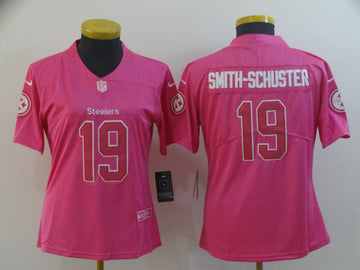JuJu Smith-Schuster Pittsburgh Steelers pink Vapor jersey