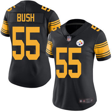 Devin Bush Pittsburgh Steelers black Color Rush jersey