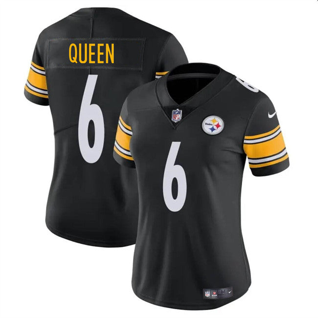 Patrick Queen Pittsburgh Steelers black Vapor jersey