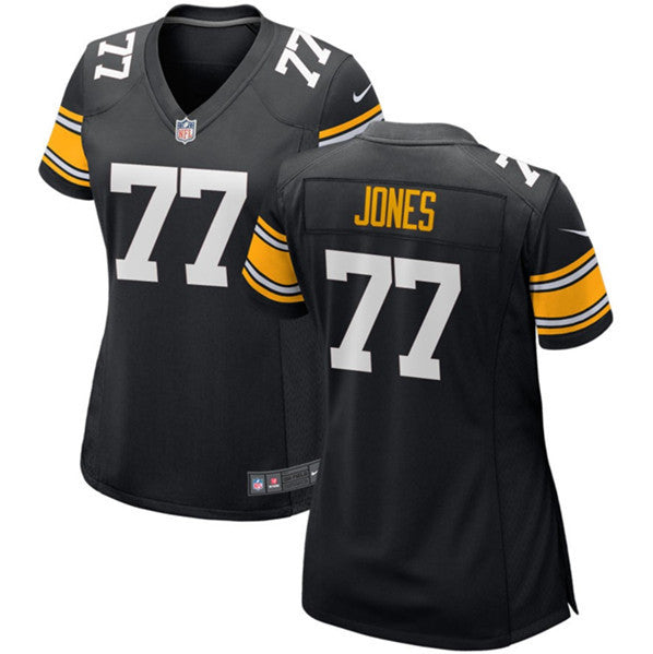 Broderick Jones Pittsburgh Steelers black Game jersey