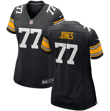 Broderick Jones Pittsburgh Steelers black Game jersey