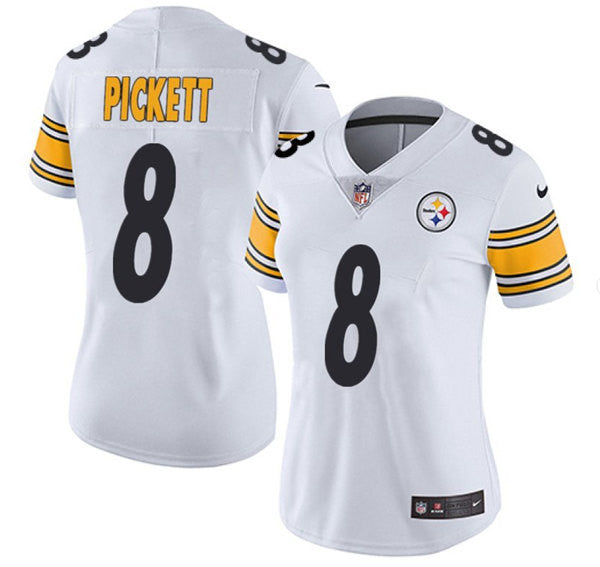 Kenny Pickett Pittsburgh Steelers white Vapor jersey