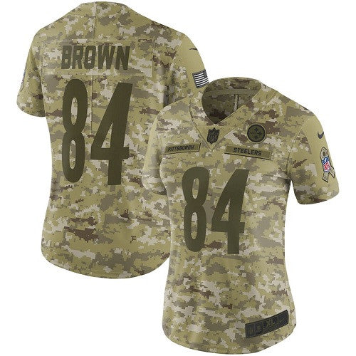 Antonio Brown Pittsburgh Steelers camo Salute To Service jersey