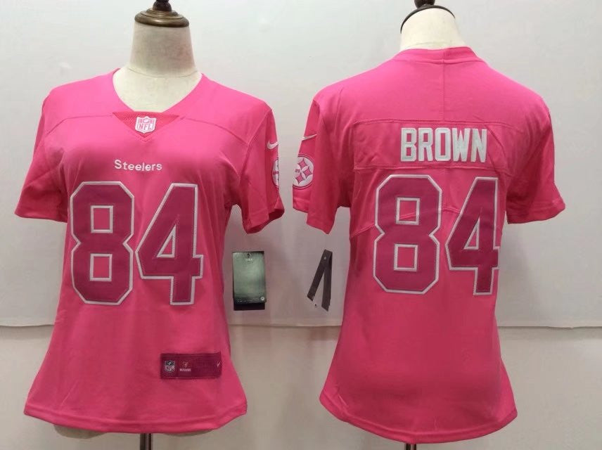 Antonio Brown Pittsburgh Steelers pink Limited jersey
