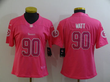 T. J. Watt Pittsburgh Steelers pink Vapor jersey