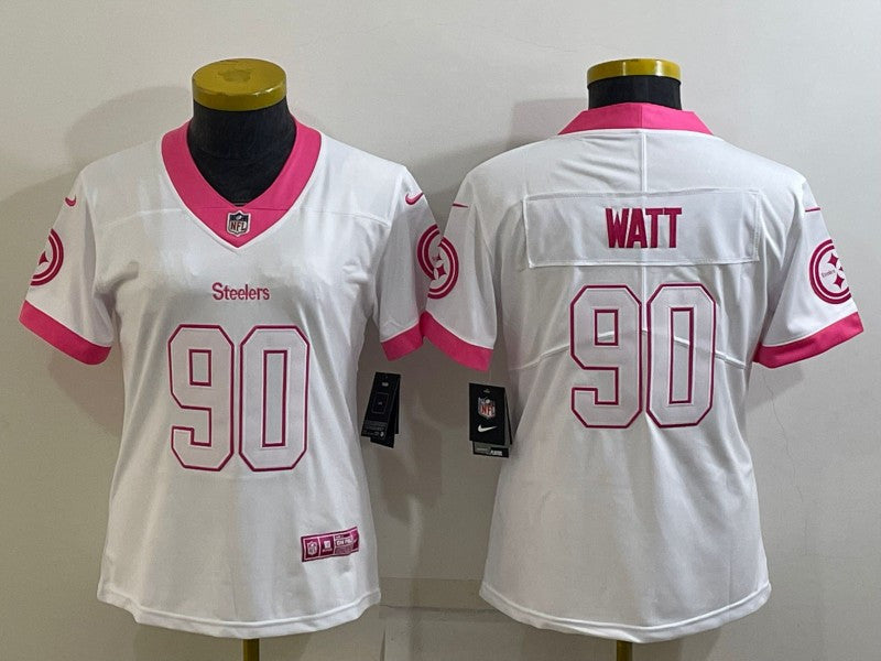 T. J. Watt Pittsburgh Steelers white Vapor jersey