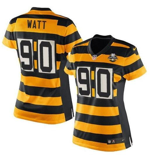 T. J. Watt Pittsburgh Steelers yellow Throwback jersey