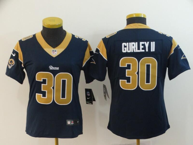 Todd Gurley II Los Angeles Rams navy Vapor jersey