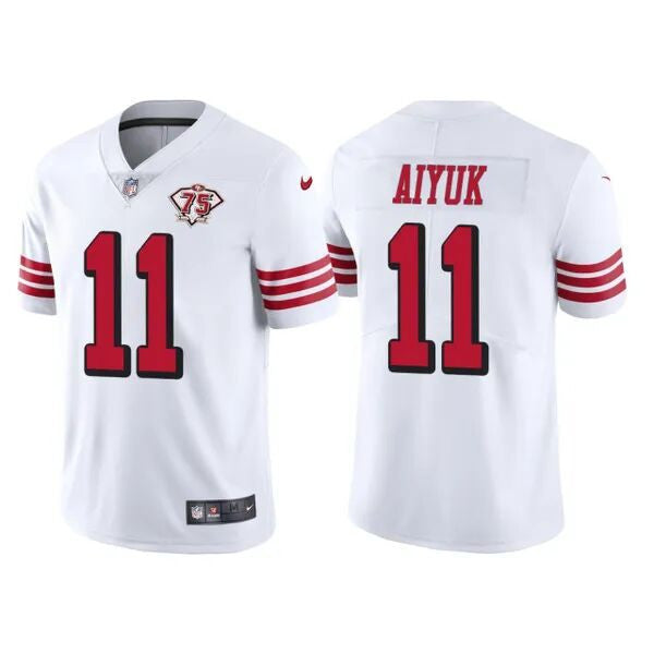 Brandon Aiyuk San Francisco 49ers white Vapor jersey