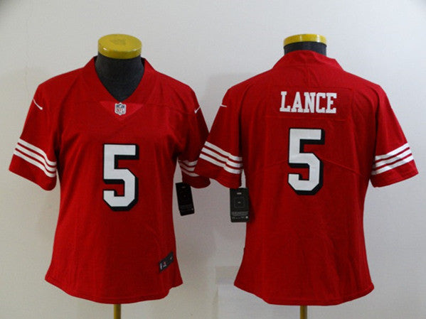 Trey Lance San Francisco 49ers red jersey