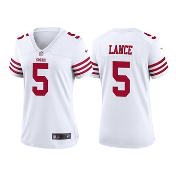 Trey Lance San Francisco 49ers white jersey